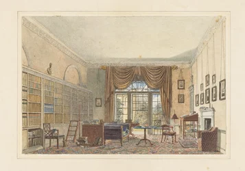 Innenraum einer Bibliothek